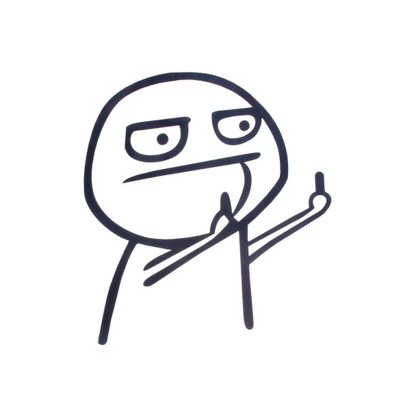 Αστεία αυτοκόλλητο αυτοκινήτου B461 μαύρο