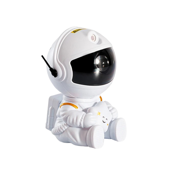 Astronaut stjärnprojektor med fjärrkontroll vit