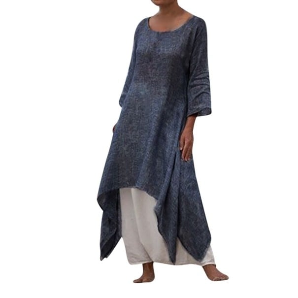 Asymetrické šaty plus size tmavě šedá 3XL