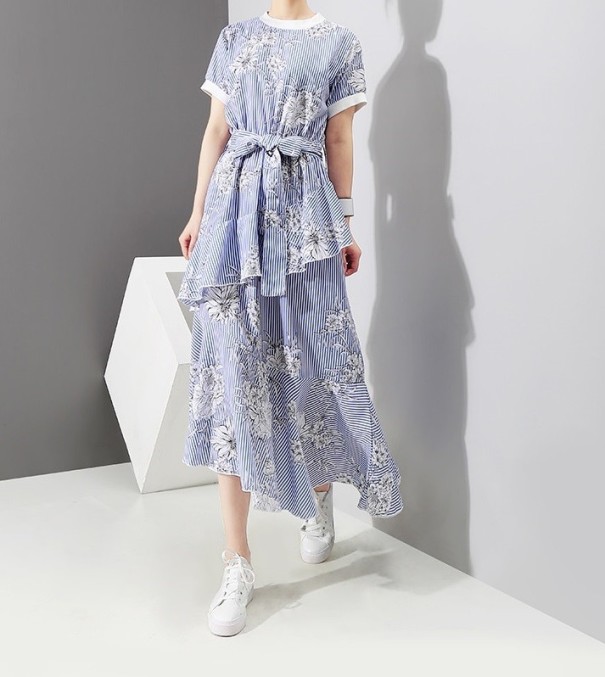 Asymmetrical Midi Dress 1