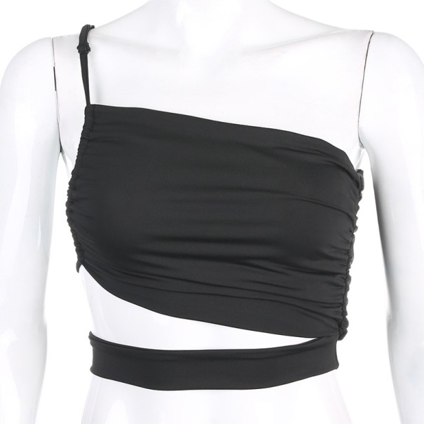 Asymmetrische crop top voor dames A1094
