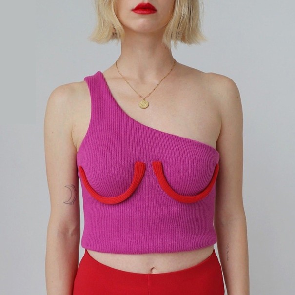 Asymmetrische top voor dames A1197 XS