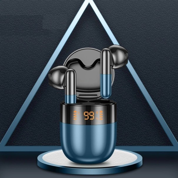 Ασύρματα ακουστικά bluetooth K2058 μπλε