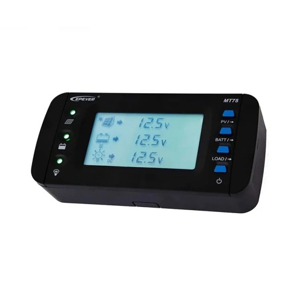 Ασύρματος μετρητής EPEVER MT75 Νέα γενιά 4,7 ιντσών LCD Οθόνη ρυθμιστή και μετατροπέα 193 x 94,6 x 48 χιλιοστά 1