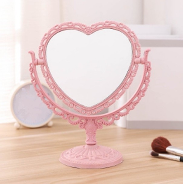 Asztali tükör T1846 rózsaszín