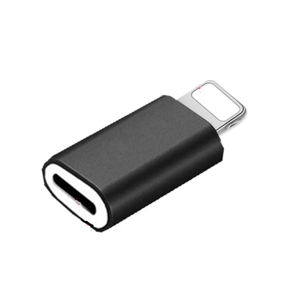 Átalakító az Apple iPhone Lightning számára a Micro USB K139-en fekete