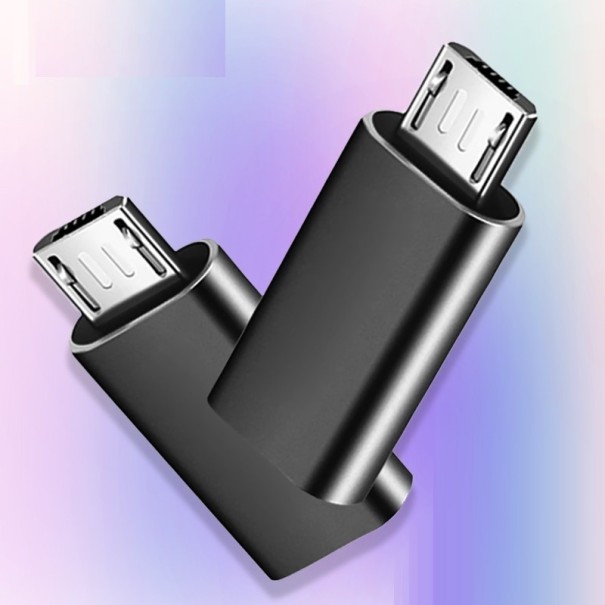 Átalakító Micro USB - USB-C 2 db fekete