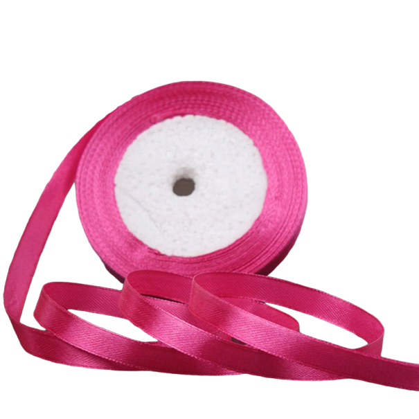 Ατλαστική κορδέλα 10 mm/22 m σκούρο ροζ
