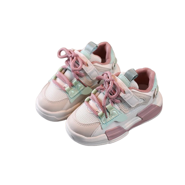 Atmungsaktive Kinderschuhe Kindersneaker für Frühling und Herbst Outdoor-Schuhe für Kinder rosa 23