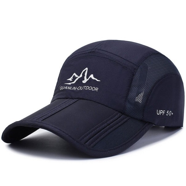 Atmungsaktive Sportcap dunkelblau