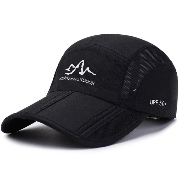 Atmungsaktive Sportcap schwarz