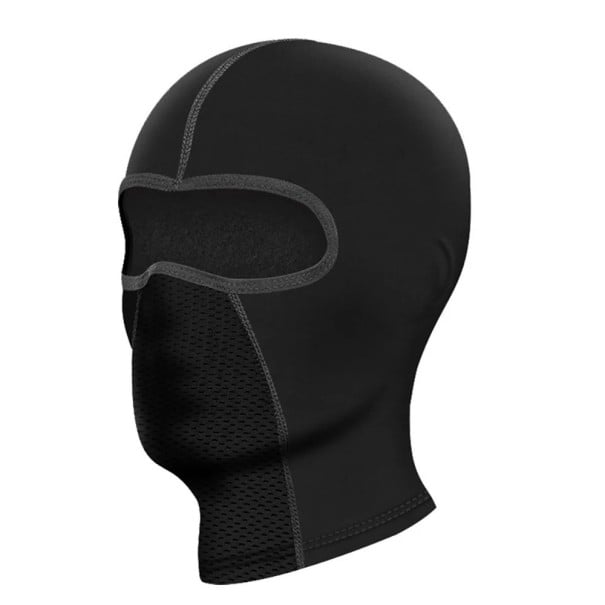 Atmungsaktive Sturmhaube 30 x 24 cm Schutz gegen Frost und Wind Polyester Baumwolle Universelle Sturmhaube unter dem Helm für Ski, Fahrrad schwarz
