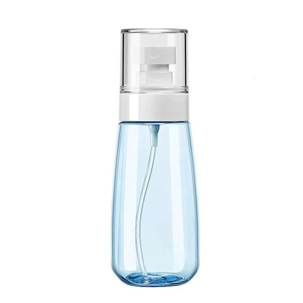 Atomiseur en plastique pour brume fine 100 ml, vaporisateur compact pour cosmétiques et transport de liquides en voyage bleu