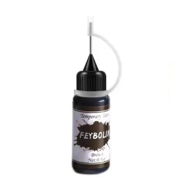 Atrament na dočasné tetovanie henna 15 ml Prírodná henna pasta Tetovacia farba na telo Jednoduchá aplikácia Trvanlivé vzory Umenie mehndi hnedá