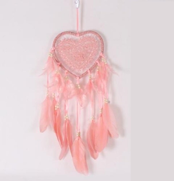 Atrapasueños de corazón T1727 albaricoque