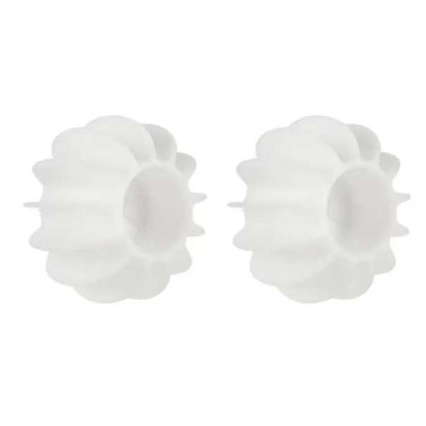 Attrape-poils en silicone pour machine à laver 2 pcs blanc