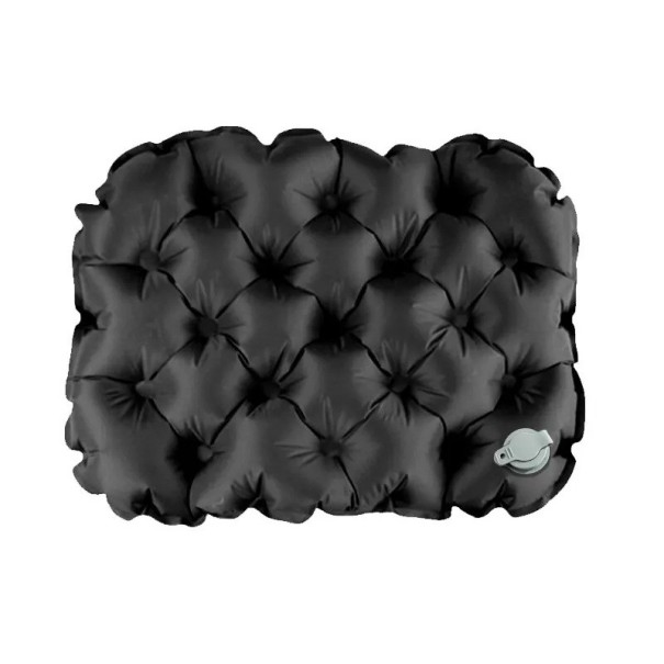Aufblasbares Kissen 40 × 30 × 5 cm Nylon TPU 40D ultraleicht ca. 80 g wasserabweisend für Camping Wandern Reisen schwarz