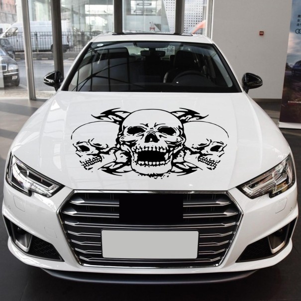 Aufkleber für die Motorhaube – Totenköpfe