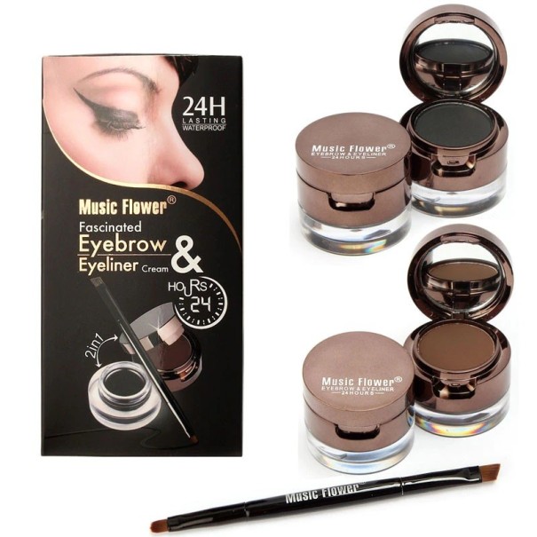 Augenbrauenschatten und Augengel-Liner 2 in 1 1