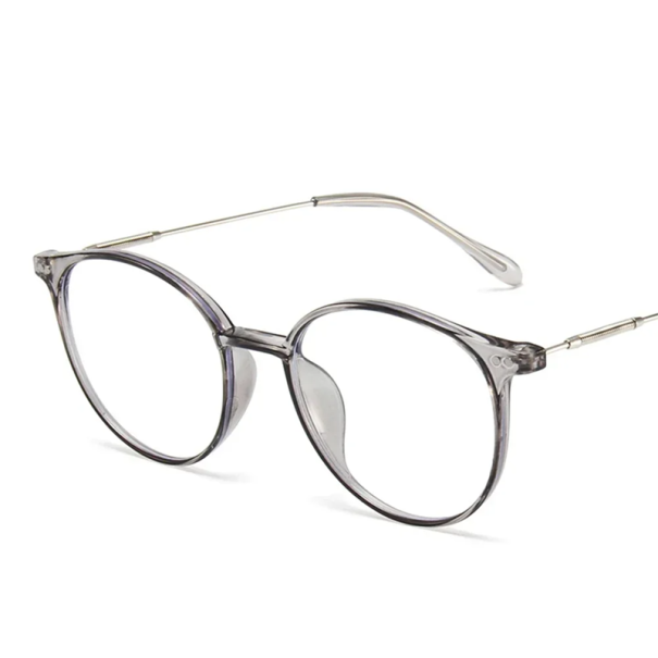 Augenschutzbrille mit Blaulichtfilter Elegante klare Gläser Anti-Augenermüdung Computerarbeit Mobile Geräte grau