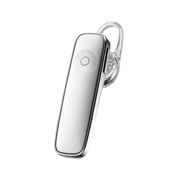 Auricular Bluetooth manos libres con gancho para la oreja Micrófono integrado Control de volumen y llamadas Bluetooth 5.0 Dimensiones 4,3 x 1,4 blanco