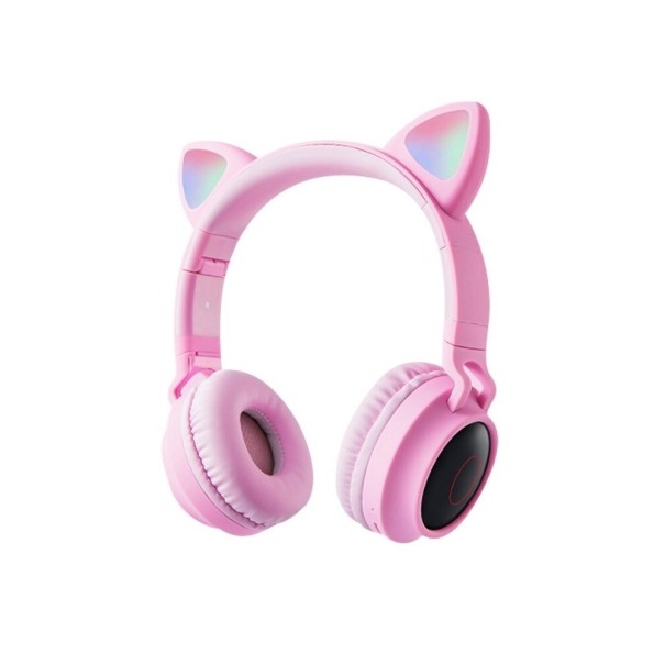 Auriculares Bluetooth com almofadas K1757 rosa