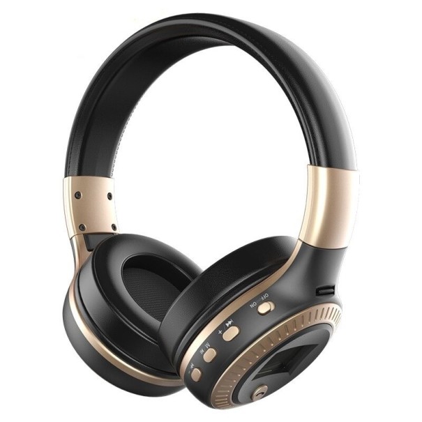Auriculares Bluetooth K1819 dourado