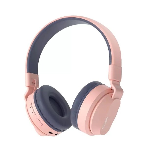 Auriculares bluetooth para crianças K1795 rosa