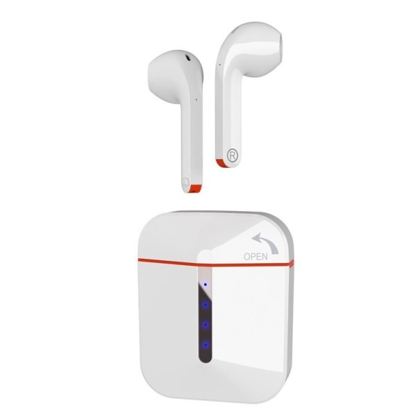Auriculares bluetooth sem fios K2061 laranja