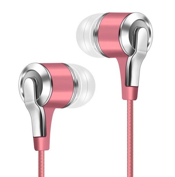 Auriculares com microfone K1663 rosa