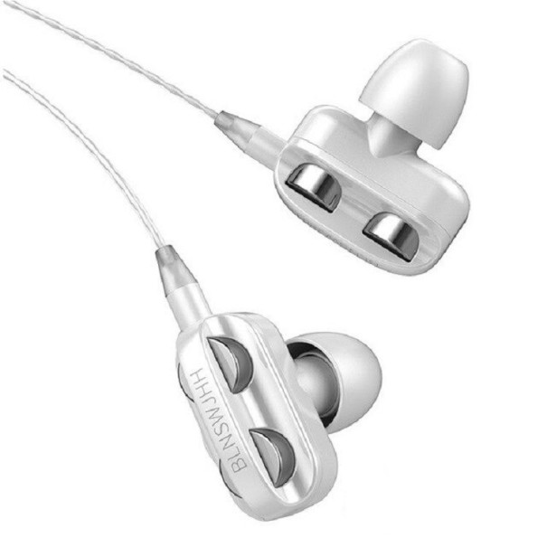 Auriculares com microfone K1709 branco