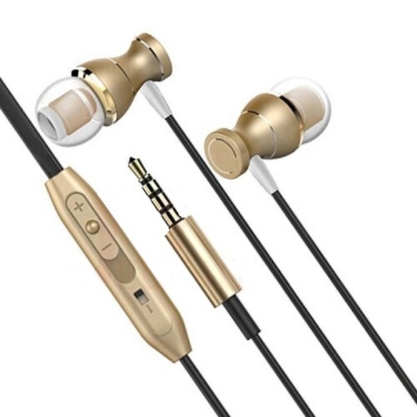 Auriculares com microfone K1746 dourado
