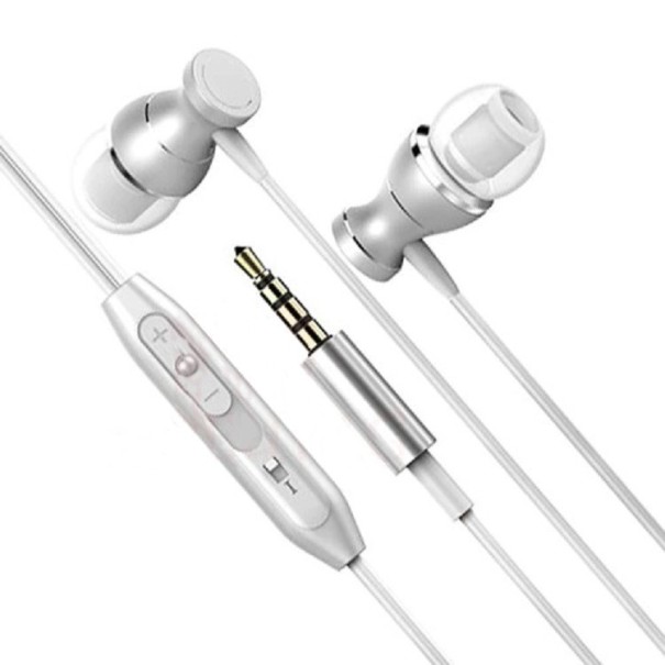 Auriculares con micrófono K1746 plateado
