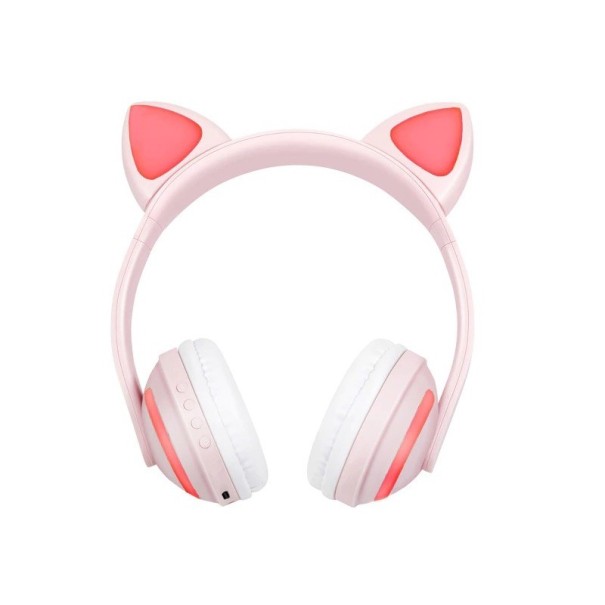 Auriculares con retroiluminación LED rosa