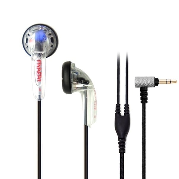Auriculares de bajos con cable de 1,2 m Conector en ángulo de 3,5 mm Rango de frecuencia de 20 Hz a 20 kHz Impedancia de 150 Ω Sensibilidad 1