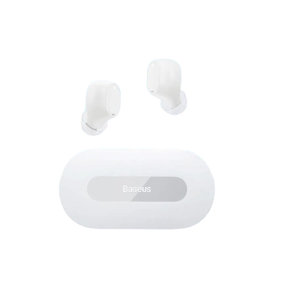 Auriculares inalámbricos Bluetooth con micrófono Auriculares inalámbricos manos libres con estuche de carga Auriculares con auriculares de goma V253 blanco