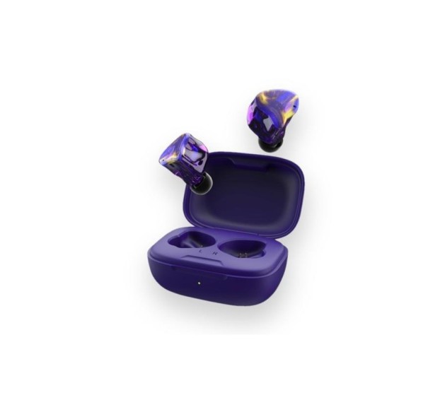 Auriculares inalámbricos in-ear Bluetooth 5.2 Estuche de carga USB-C Carcasas de resina Rango de frecuencia de 10 Hz a 40 kHz Sensibilidad morado