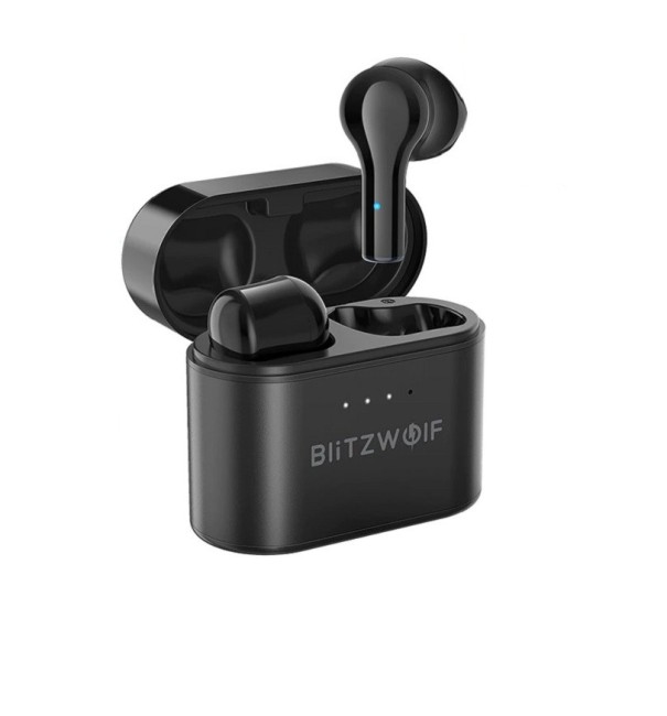 Auriculares inalámbricos tipo in-ear con estuche de carga de 500 mAh Bluetooth 5.0 Alcance 10 m Control de música y llamadas Duración de la batería 6 1