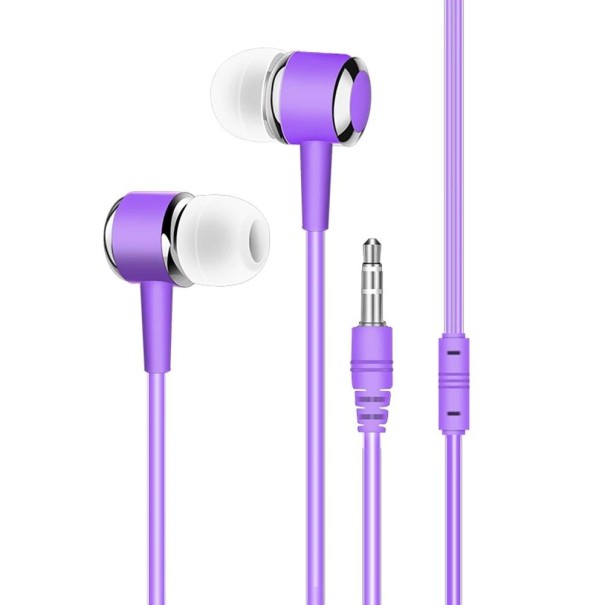 Auriculares jack 3,5mm K1725 morado