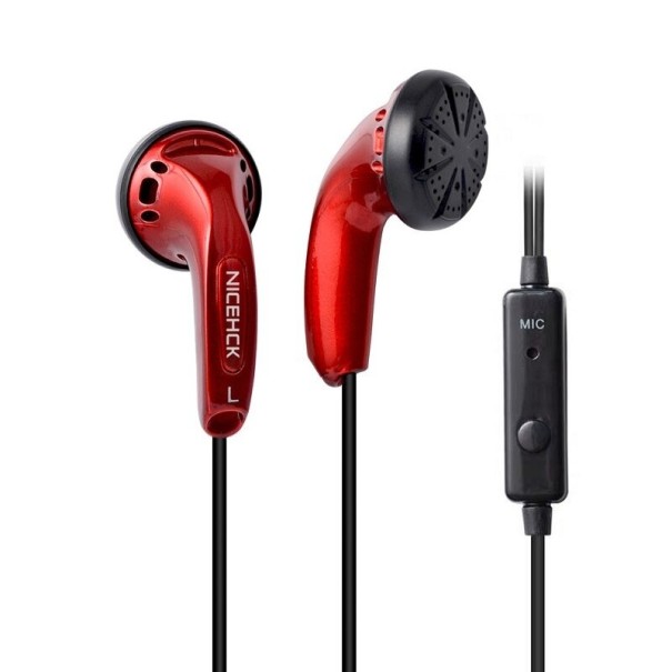Auriculares jack 3,5mm K1837 rojo