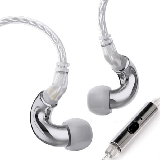 Auriculares jack 3,5mm K2000 plateado