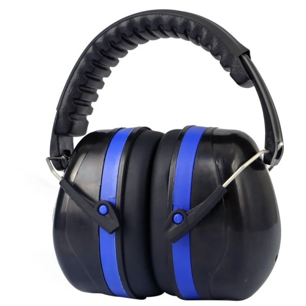 Auriculares profesionales con cancelación de ruido Protectores auditivos Protección auditiva Diadema ajustable SNR 35dB Reducción de ruido 105 dBA Diseño cómodo azul