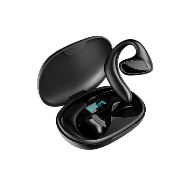 Auriculares sem fios para tradução de línguas estrangeiras com controlo tátil Tradutor de voz através dos auriculares com suporte para 144 línguas Auriculares Bluetooth com estojo de carregamento e redução de ruído preto