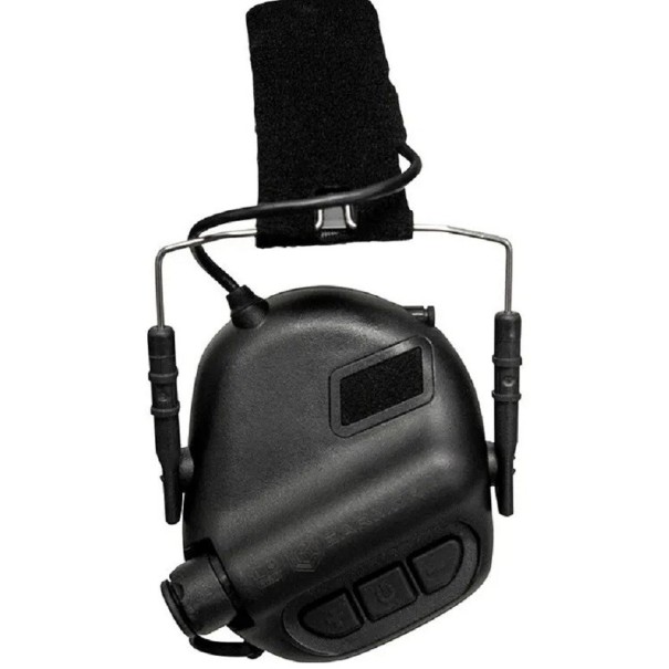 Auriculares tácticos de tiro Auriculares electrónicos con cancelación de ruido Orejeras Auriculares militares con cancelación de ruido Protección auditiva negro