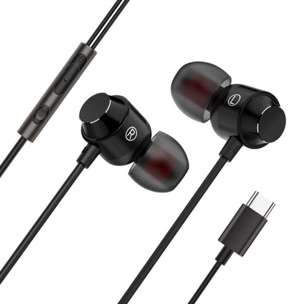 Auriculares USB-C K1858 preto