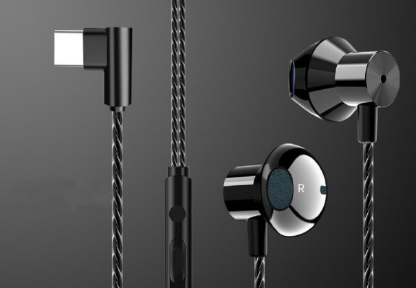 Auriculares USB-C K1989 preto