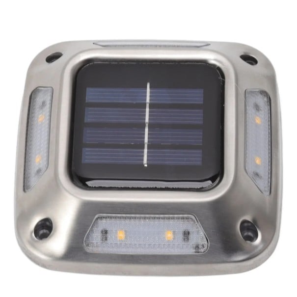 Aurinkoinen maahan asennettava ja seinälle kiinnitettävä LED-valo IP65 9,3 x 9,3 x 2,5 cm Valkoinen runko Puutarhavalaisin seinälle ja maahan Kylmä 1