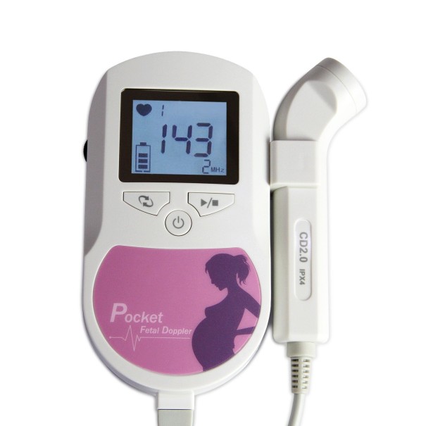 Auscultación prenatal del latido cardíaco P3513 rosa