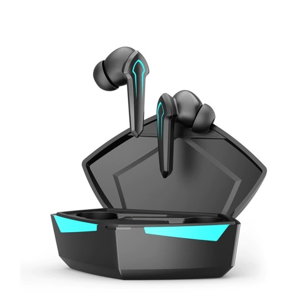 Auscultadores sem fios intra-auriculares com microfone e bluetooth 5.1 Alcance 10 m Duração 4 a 5 horas Controlo de música Assistente preto