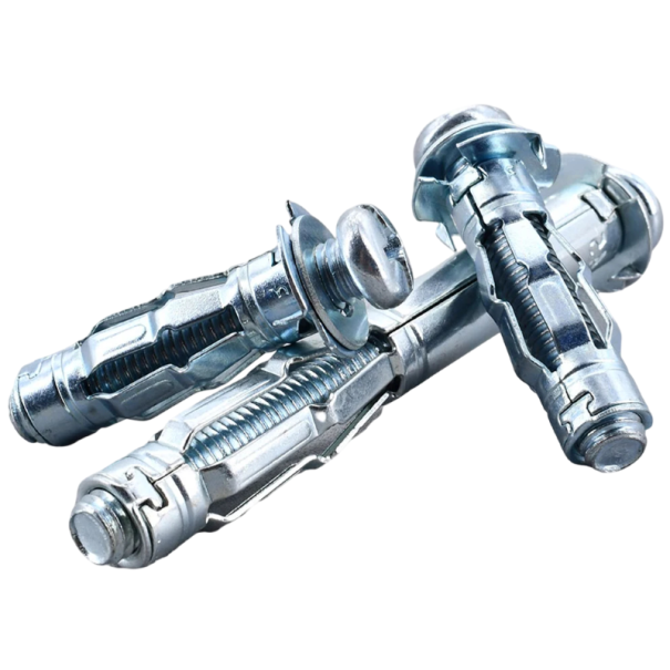Ausziehbare Befestigungsschrauben für Gipskarton M5×65 mm 15 Stück Metall-Hohlraumdübel für feste Befestigung in Hohlwänden und Montage
